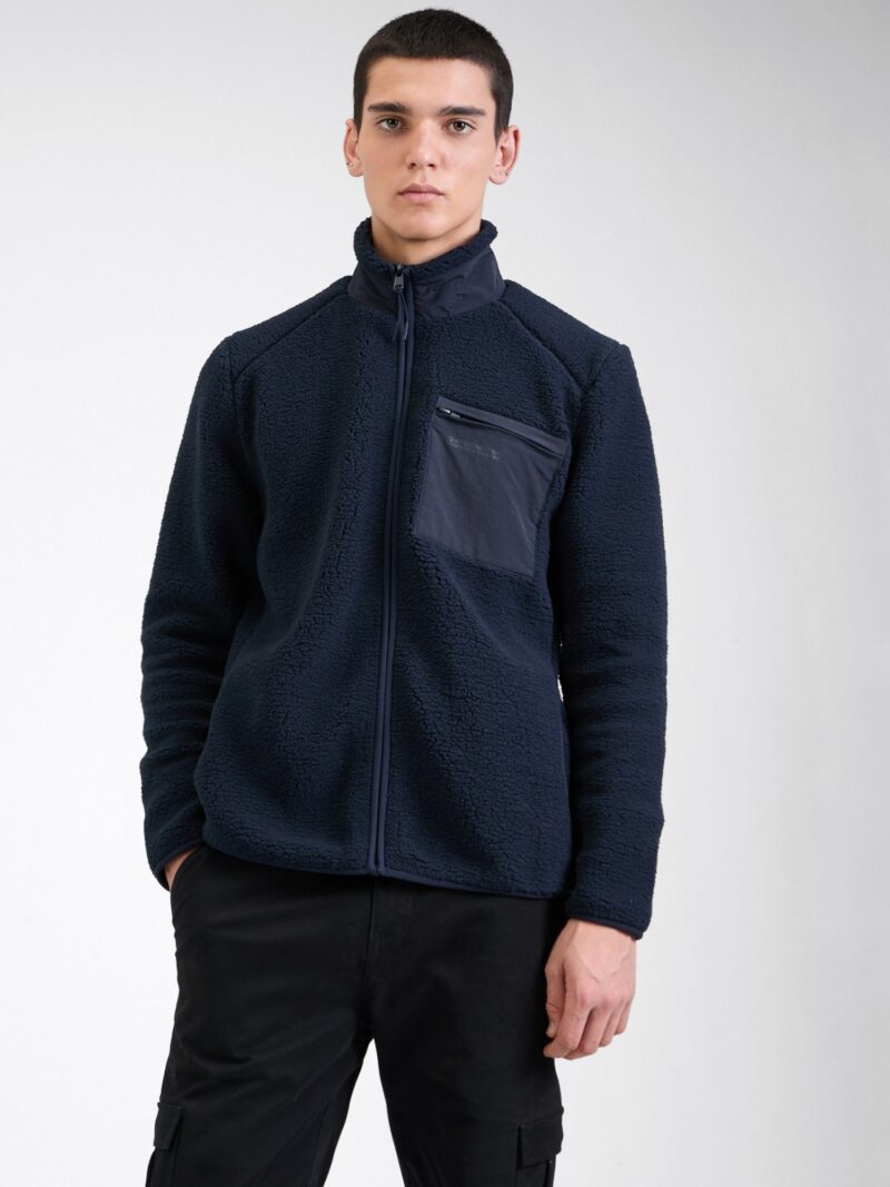 Only & Sons Jachetă  fleece  albastru marin