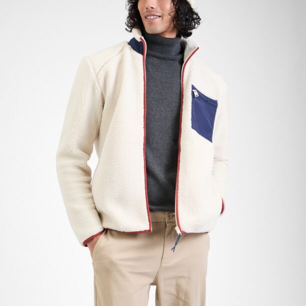 Only & Sons Jachetă  fleece  bleumarin / gri deschis