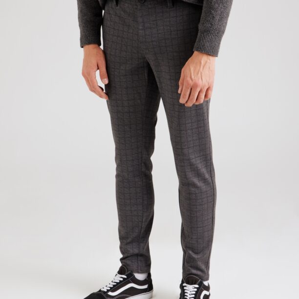 Only & Sons Pantaloni eleganți 'ONSMARK'  gri bazalt / negru