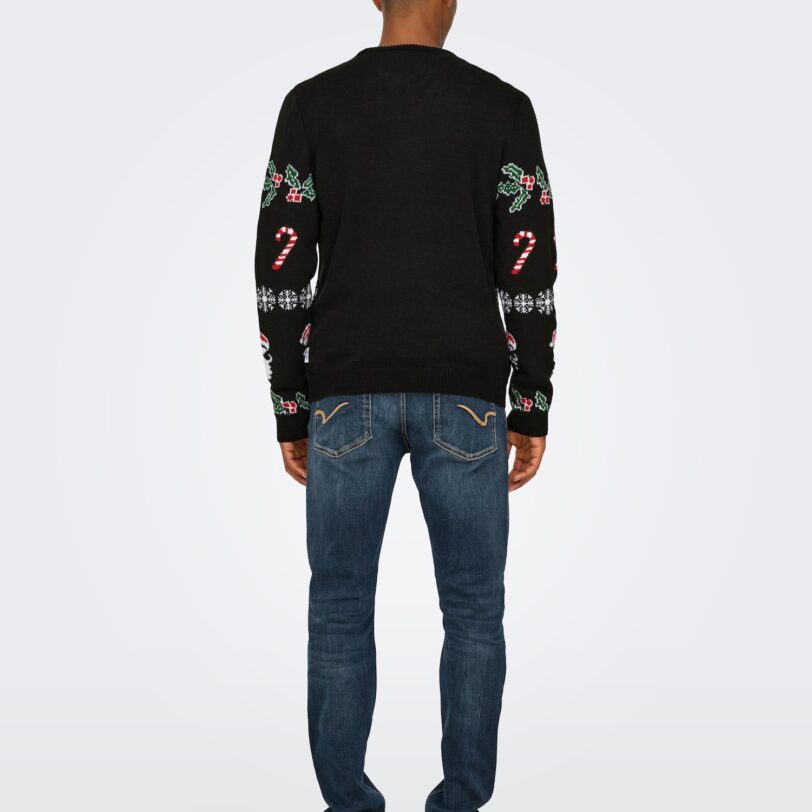 Cumpăra Only & Sons Pulover 'ONSXmas'  verde / roșu / negru / alb