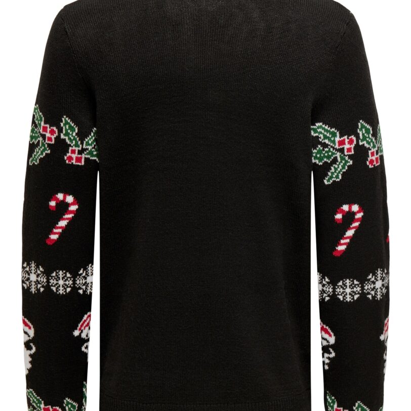Original Only & Sons Pulover 'ONSXmas'  verde / roșu / negru / alb