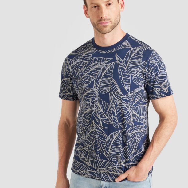 Only & Sons Tricou 'ONSVAIL'  crem / bleumarin