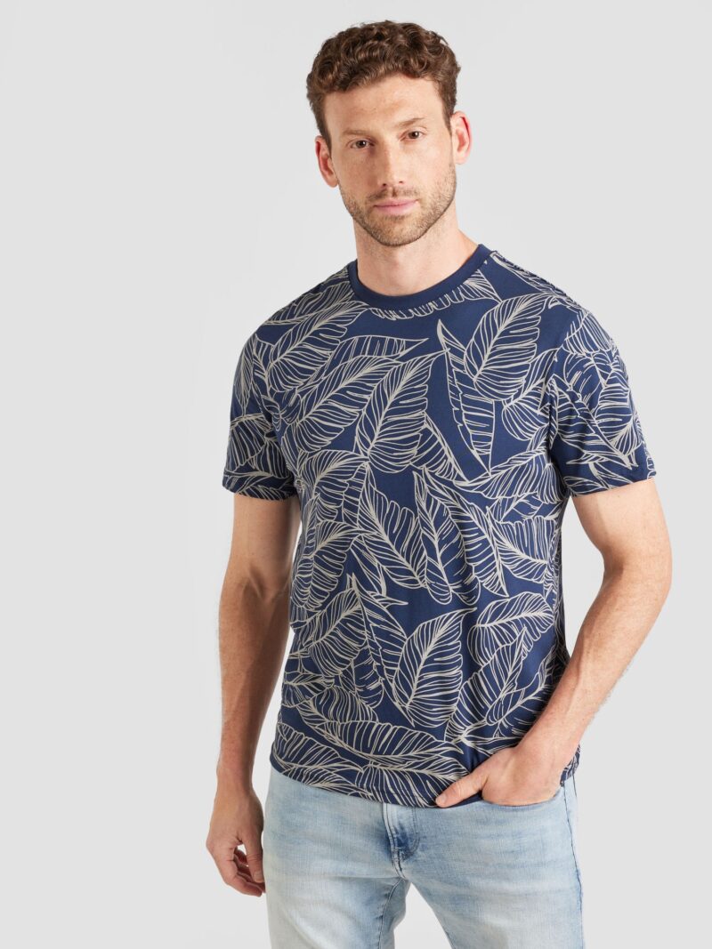 Only & Sons Tricou 'ONSVAIL'  crem / bleumarin