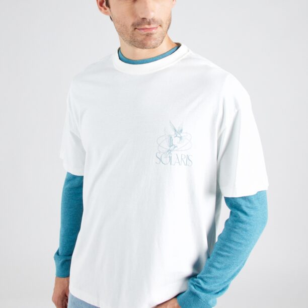 Only & Sons Tricou  albastru deschis / alb