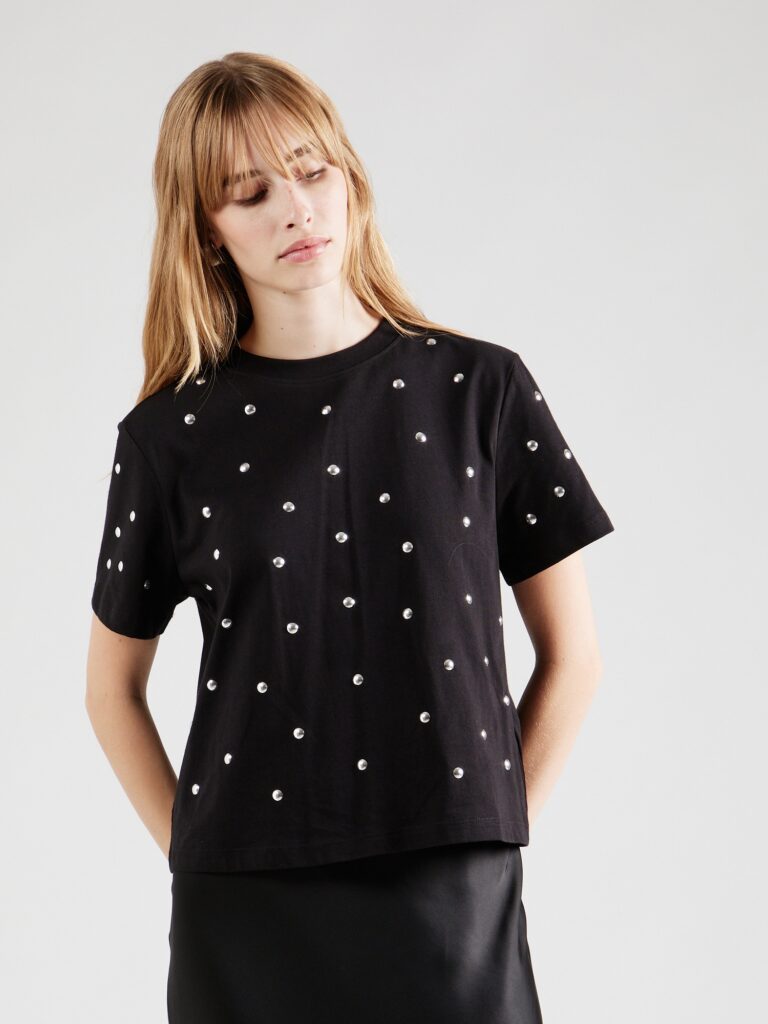 & Other Stories Tricou  negru / argintiu