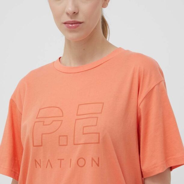 P.E Nation tricou din bumbac culoarea portocaliu