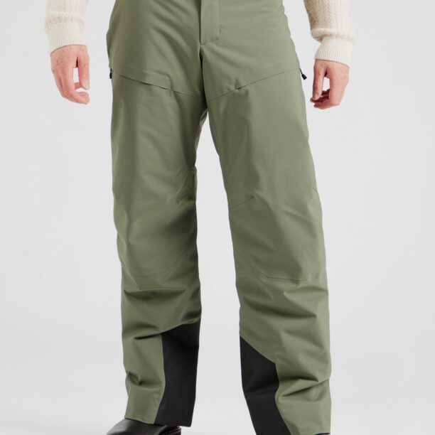 PEAK PERFORMANCE Pantaloni sport 'PINE NEEDLE'  verde / negru