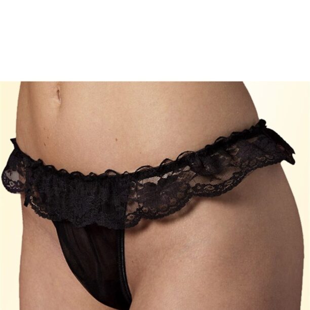 PETITE FLEUR GOLD Tanga  negru