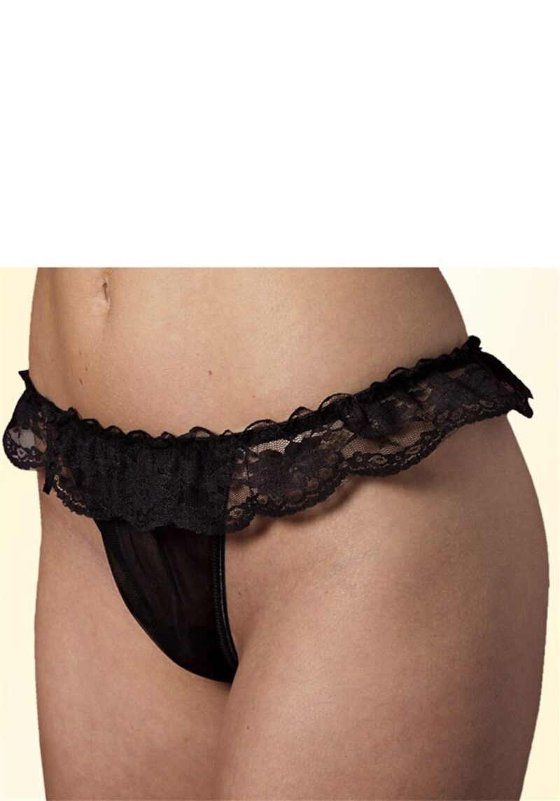 PETITE FLEUR GOLD Tanga  negru