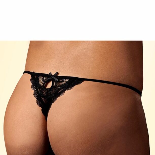 PETITE FLEUR GOLD Tanga  negru