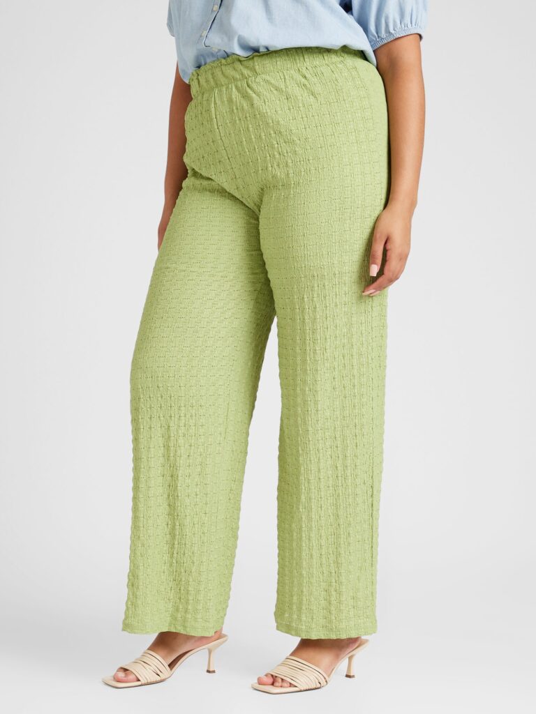 Cumpăra PIECES Curve Pantaloni 'PCABIGAIL'  verde kiwi