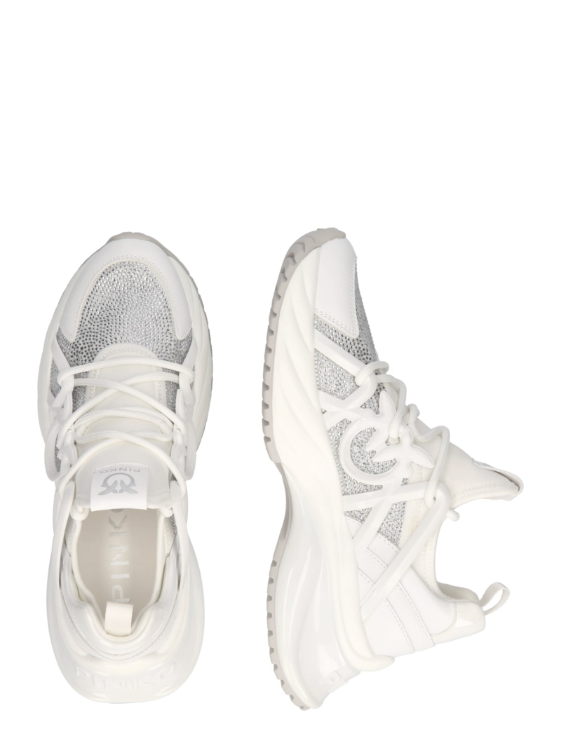 PINKO Sneaker low 'ARIEL 01'  transparent / alb