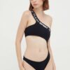 PLEIN SPORT costum de baie dintr-o bucată culoarea negru