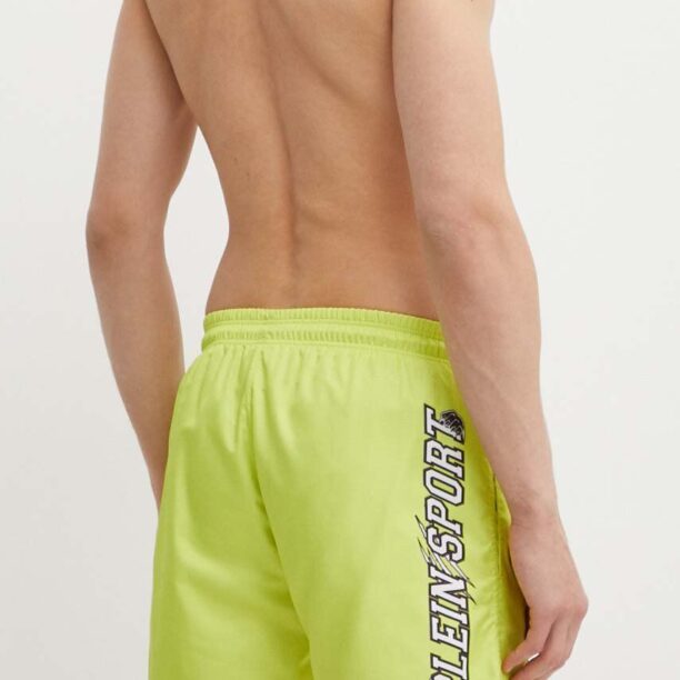 PLEIN SPORT pantaloni scurti de baie culoarea verde preţ