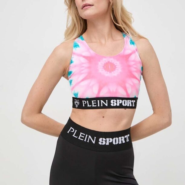 PLEIN SPORT sutien sport culoarea roz