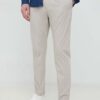 PS Paul Smith pantaloni de bumbac culoarea gri