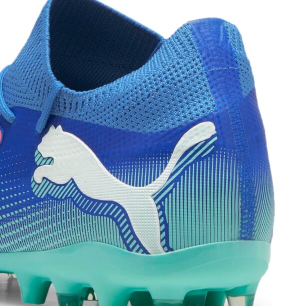 Original PUMA Ghete de fotbal 'FUTURE 7 MATCH'  albastru regal / azuriu / verde jad / alb