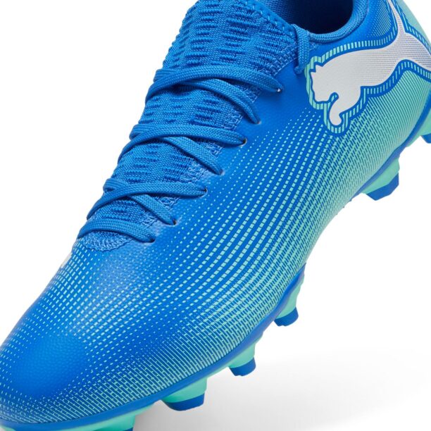 PUMA Ghete de fotbal 'Future 7 Play'  albastru regal / verde jad / alb preţ