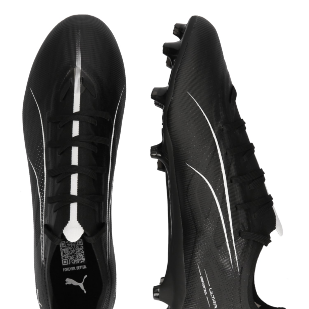 PUMA Ghete de fotbal 'ULTRA 5 MATCH'  negru / alb