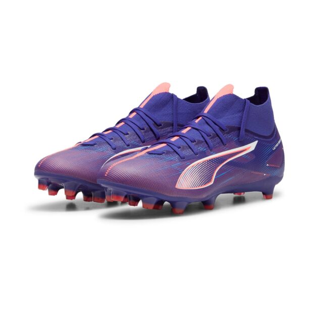 PUMA Ghete de fotbal 'ULTRA 5 MATCH'  safir / portocaliu / portocaliu homar / alb