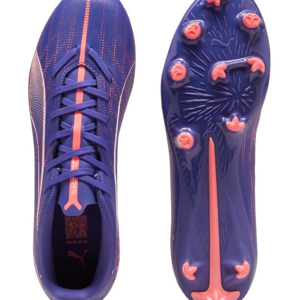 PUMA Ghete de fotbal 'ULTRA 5 PLAY'  albastru violet / roz pitaya / alb preţ