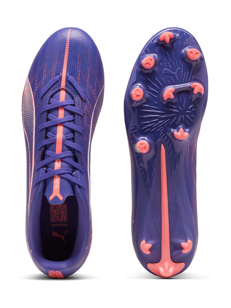 PUMA Ghete de fotbal 'ULTRA 5 PLAY'  albastru violet / roz pitaya / alb preţ