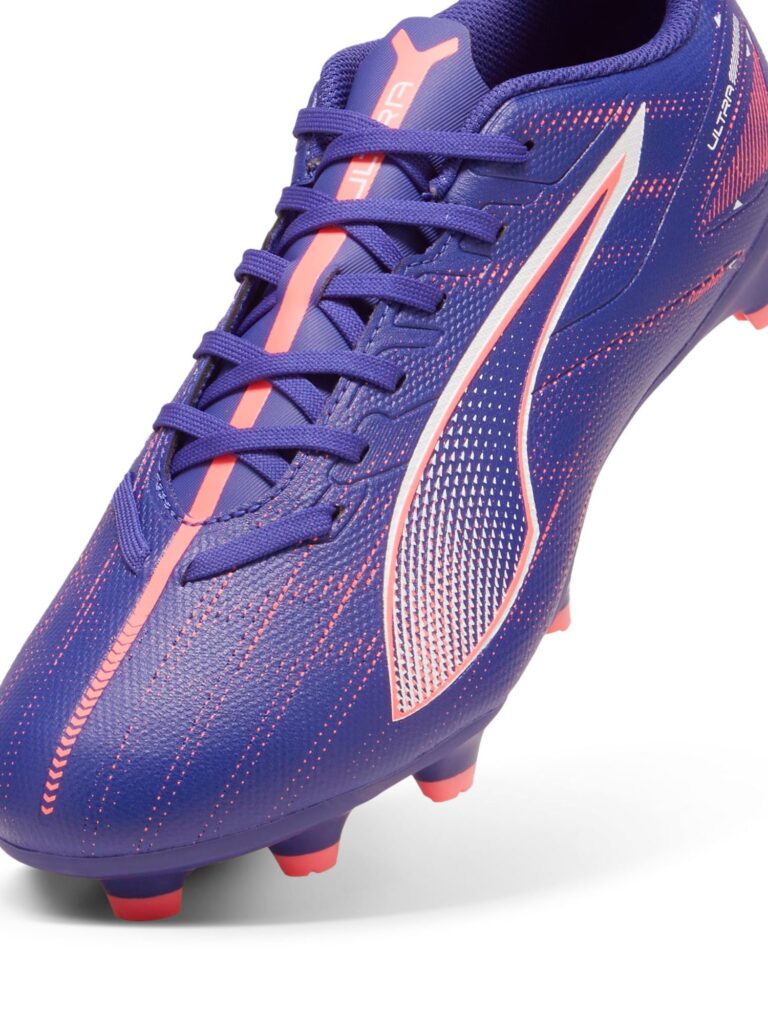 PUMA Ghete de fotbal 'ULTRA 5 PLAY'  albastru violet / roz pitaya / alb