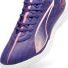 PUMA Ghete de fotbal 'ULTRA 5 PLAY'  indigo / roz pitaya / alb