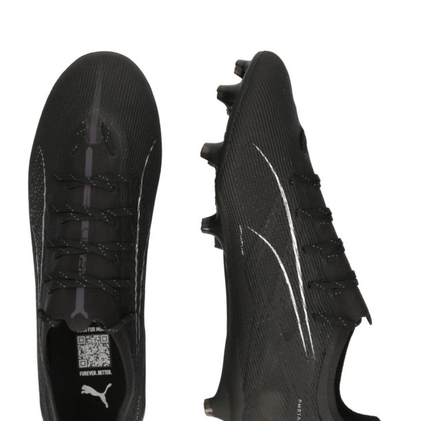 PUMA Ghete de fotbal 'ULTRA 5 PRO'  negru / argintiu