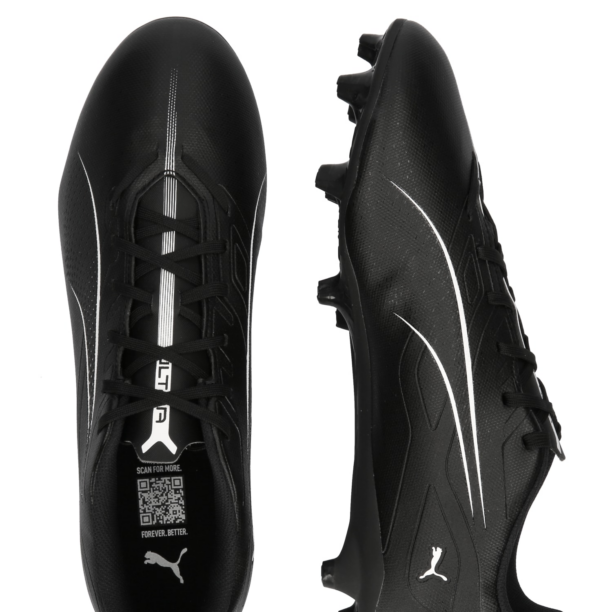 PUMA Ghete de fotbal 'Ultra 5 Play'  negru / alb