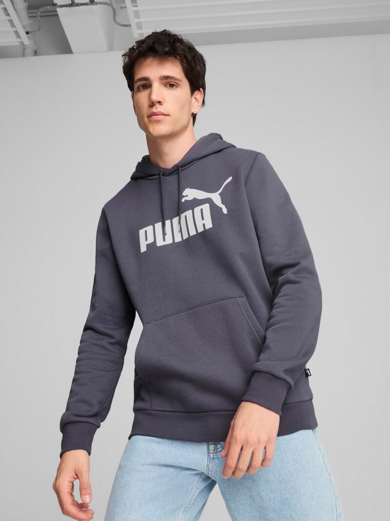 PUMA Hanorac sport 'Essential'  gri bazalt / alb