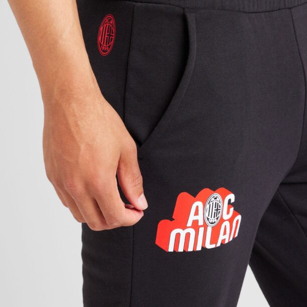 PUMA Pantaloni sport  negru / alb