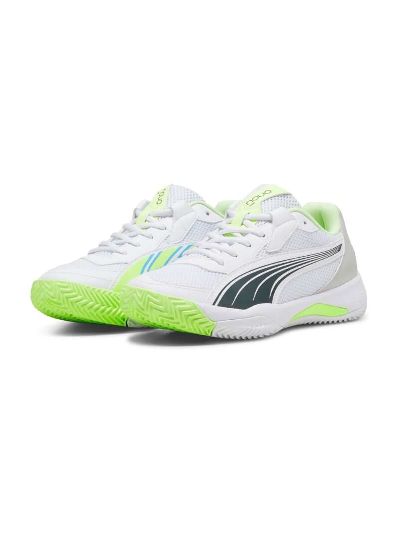 PUMA Pantofi sport 'Nova Court'  verde kiwi / negru / alb