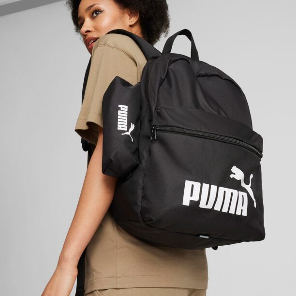 PUMA Rucsac 'Phase'  negru / alb preţ