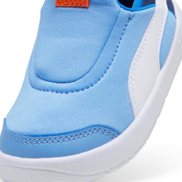 PUMA Sneaker 'Courtflex V3 Ease'  albastru marin / albastru deschis / portocaliu / alb preţ