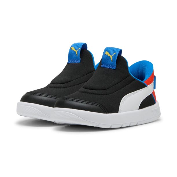 PUMA Sneaker 'Courtflex v3 Ease'  albastru / roșu / negru / alb