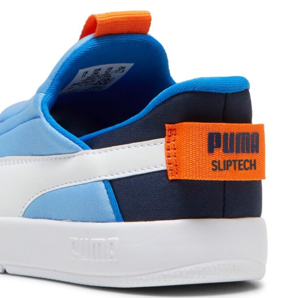 Original PUMA Sneaker 'Courtflex v3'  albastru deschis / portocaliu / alb