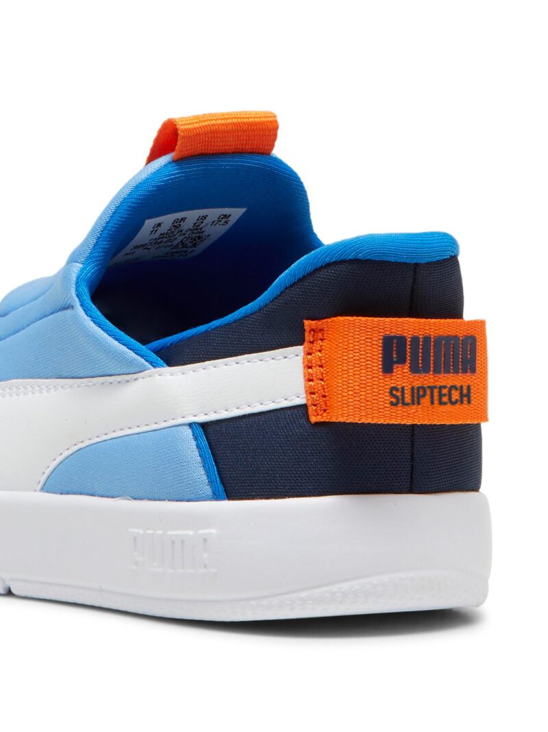 Original PUMA Sneaker 'Courtflex v3'  albastru deschis / portocaliu / alb