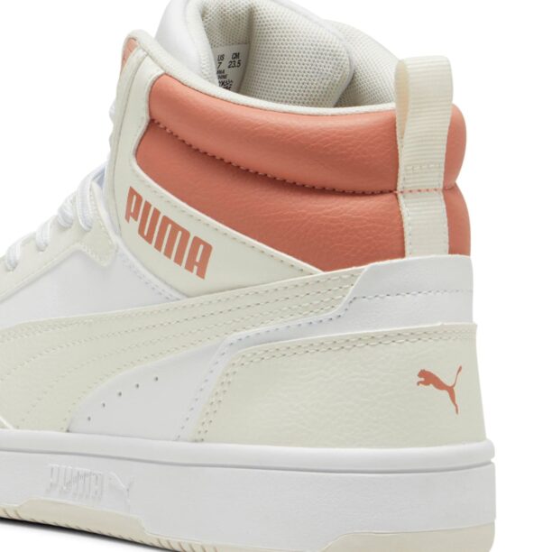 Original PUMA Sneaker înalt 'Rebound v6'  fildeş / roșu ruginiu / alb