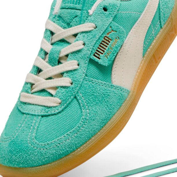 PUMA Sneaker low 'PALERMO'  alb kitt / auriu / verde jad preţ