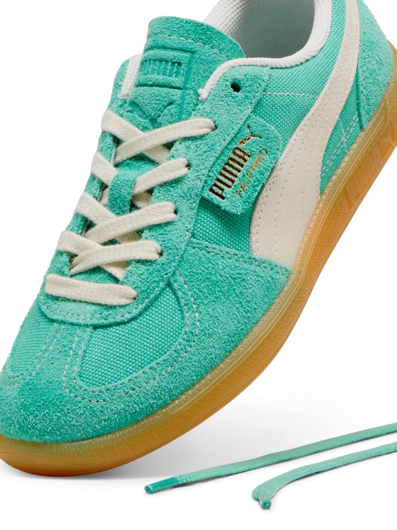 PUMA Sneaker low 'PALERMO'  alb kitt / auriu / verde jad preţ