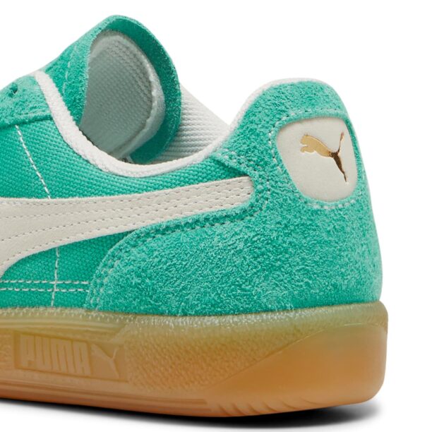 Original PUMA Sneaker low 'PALERMO'  alb kitt / auriu / verde jad