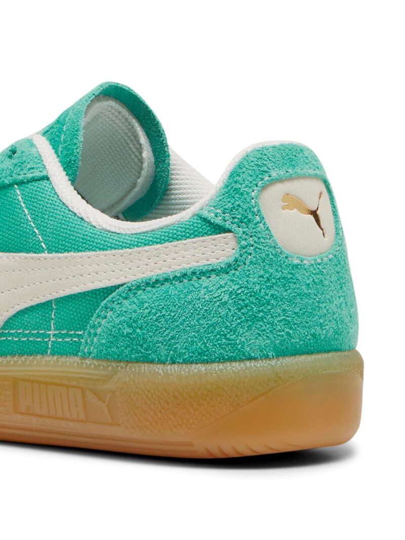 Original PUMA Sneaker low 'PALERMO'  alb kitt / auriu / verde jad