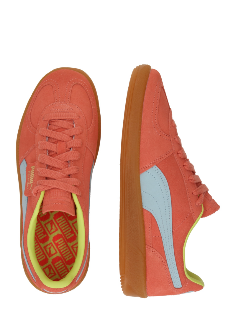 PUMA Sneaker low 'Palermo'  albastru deschis / auriu / portocaliu somon