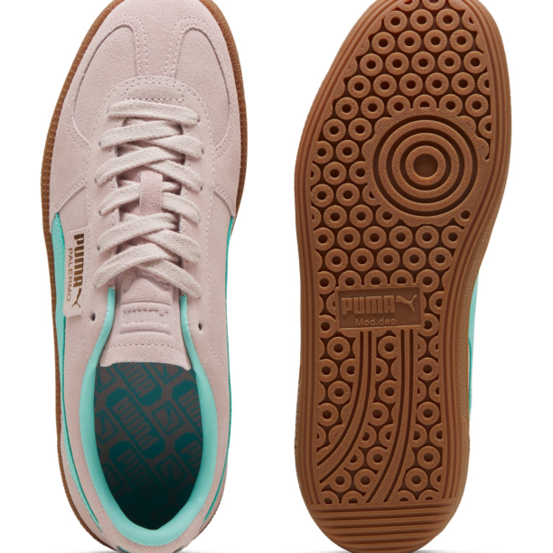 Cumpăra PUMA Sneaker low 'Palermo'  turcoaz / auriu / mov liliachiu