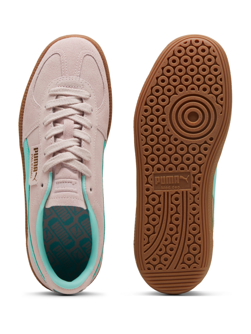 Cumpăra PUMA Sneaker low 'Palermo'  turcoaz / auriu / mov liliachiu