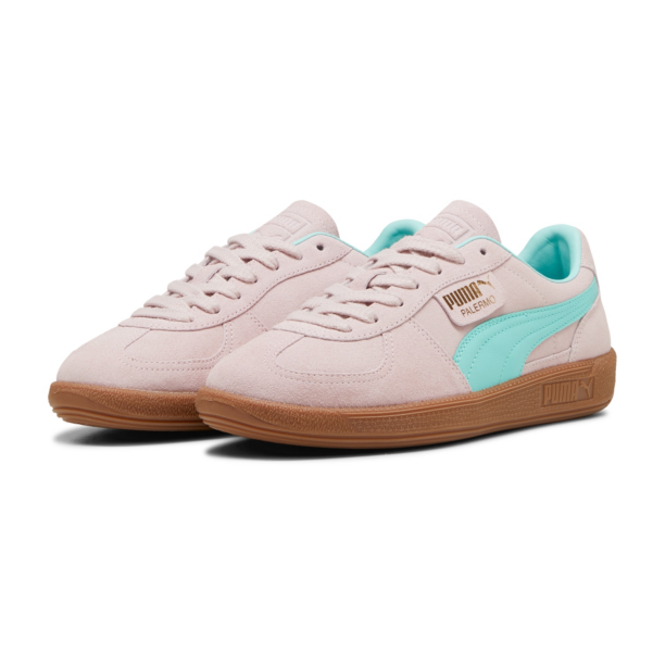 PUMA Sneaker low 'Palermo'  turcoaz / auriu / mov liliachiu