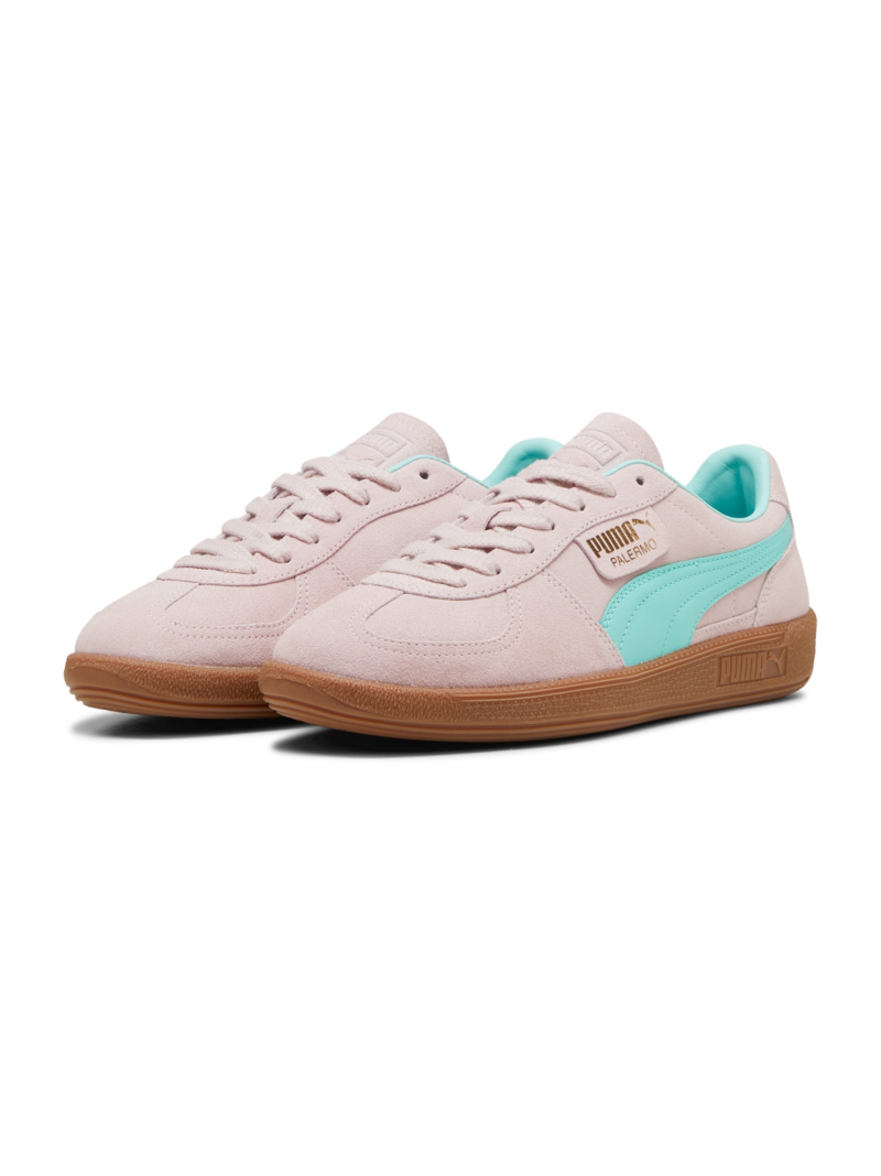 PUMA Sneaker low 'Palermo'  turcoaz / auriu / mov liliachiu