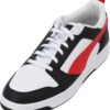 PUMA Sneaker low 'Rebound V6'  roșu / negru / alb