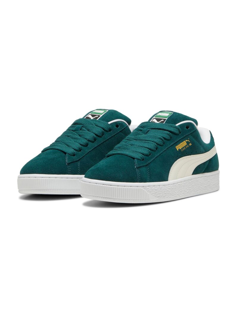 PUMA Sneaker low 'Suede XL'  verde smarald / alb lână